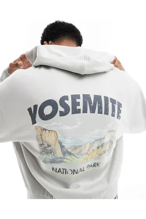 ASOS Boxy oversized hoodie with back print in