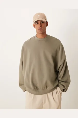 ASOS Essential extreme oversized sweatshirt in khaki
