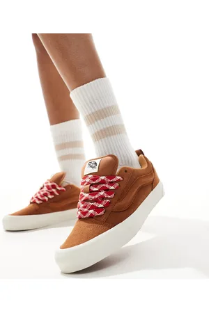 Vans Knu Skool Vintage sneaker in light and red