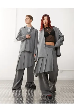 Reclaimed Unisex contrast skirt pants