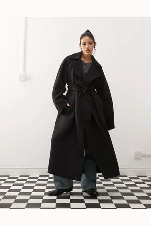 Weekday Logan wool blend oversized double breasted coat in