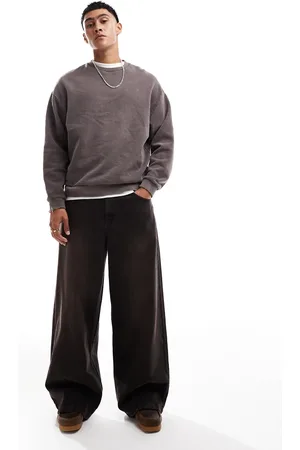 ASOS Super baggy jeans with tint in washed black