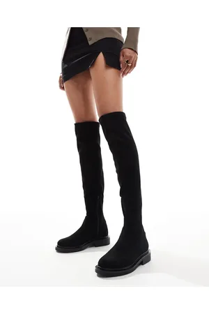 ASOS Kaylee smart flat over-the-knee boots in