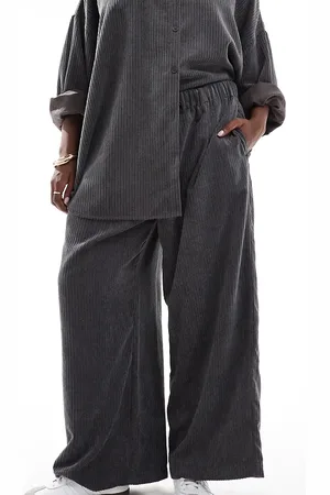 ASOS Curve cord wide leg pull on pants in - part of a set