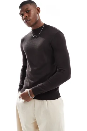 Pull&Bear Knitted sweater in chocolate