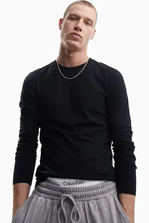 ASOS Essential muscle fit long sleeve crew neck T-shirt in