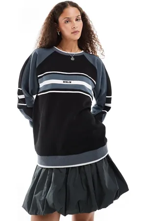 Daisy Street Retro baggy sweatshirt in and gray
