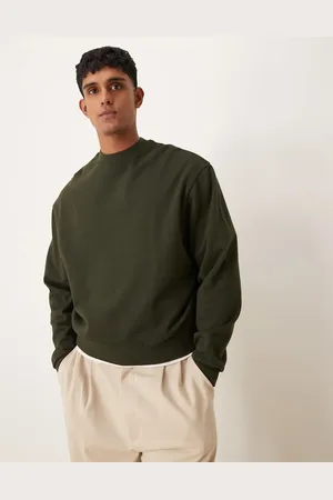 ASOS Essential boxy oversized sweatshirt in dark