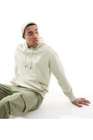 Calvin Klein Hero logo comfort hoodie in pale green