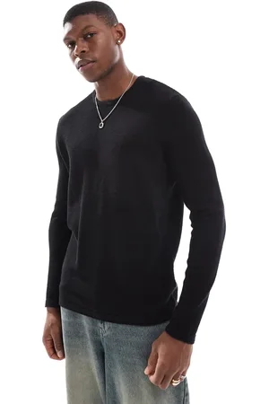 Only & Sons Crew neck textured knit sweater in