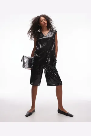 Topshop Sequin awkward shorts in - part of a set