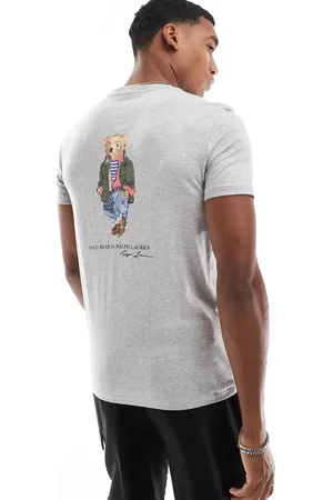 Ralph Lauren Explorer bear back print t-shirt in heather