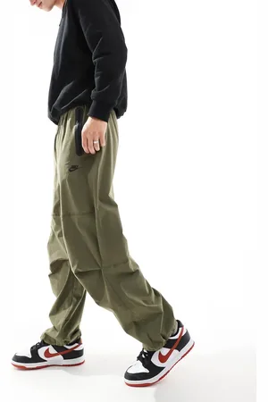 Nike Tech Woven oversized pants in khaki