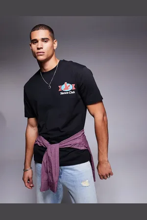 ASOS Relaxed T-shirt with back print in black