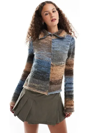 Emory Park Zip up cardigan with collar in