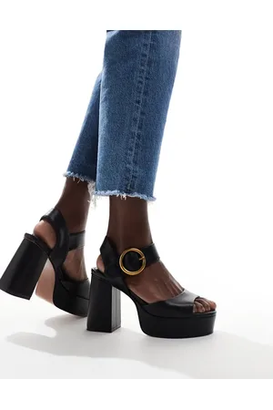 ASOS Nacho platform high heeled sandals in