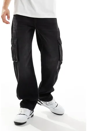 Cotton On Cotton On baggy jeans in faded denim with contrast stitch