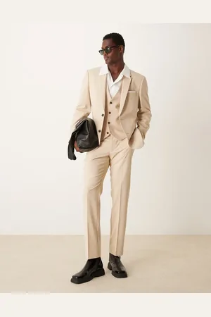 ASOS Slim suit pants in stone