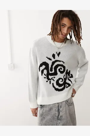 COLLUSION Crew neck sweater with print in