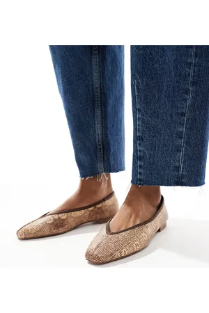 ASOS Leni ballet flats in lizard
