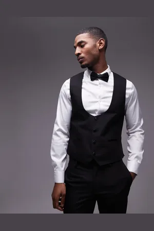 Topman Slim tux suit vest in