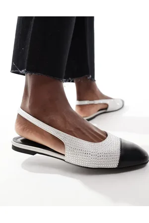 London Rebel Bella sling back ballet flats in