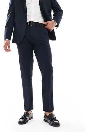ASOS Slim fit tuxedo pants in deep