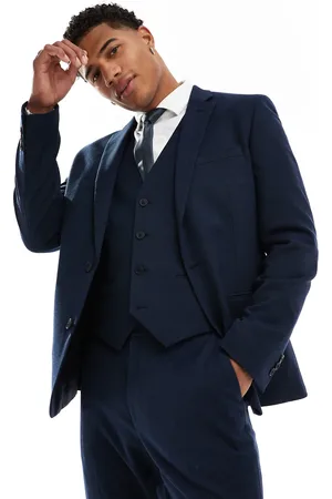 ASOS Slim suit jacket in microtexture