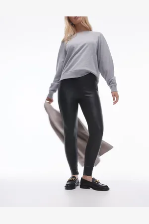 Topshop Hourglass skinny faux leather pants in