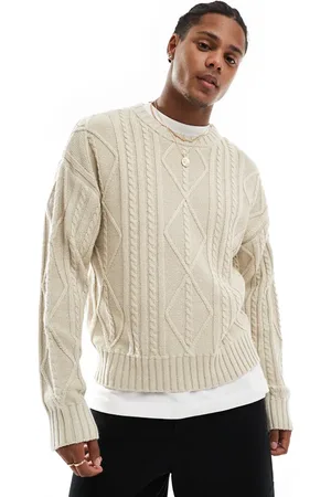 Cotton On Cotton On stone heather cable knit sweater