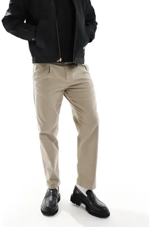 SCALPERS Firenze relaxed pants in dark taupe