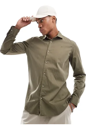SCALPERS Atle Shirt In Dark Khaki