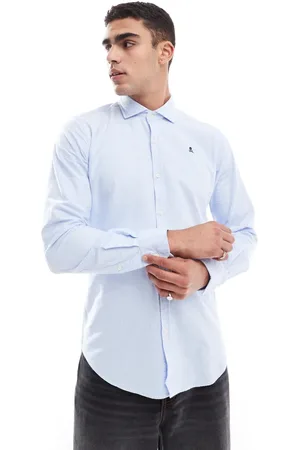 SCALPERS Oxford Peach Shirt In Plaid