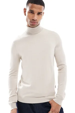 Only & Sons High neck sweater in beige