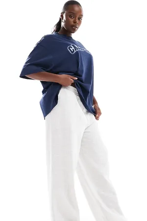 ASOS ASOS DESIGN Curve straight leg sweatpants in heathered ice