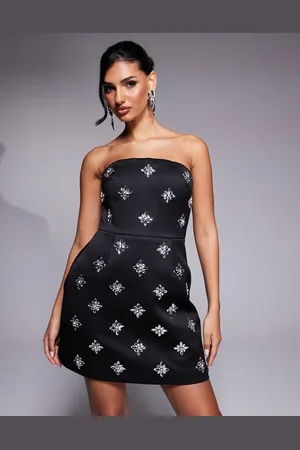 Lavish Alice Embellished satin mini dress in