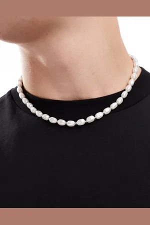 FADED FUTURE Pearl and bead necklace
