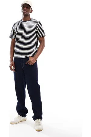 SCALPERS Icon pocket striped tee in dark