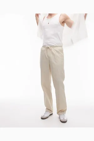 Topman Straight pants in stone