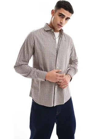 SCALPERS Butler Shirt In Off Plaid