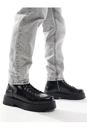 Bershka Lace up chunky boot in