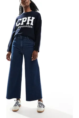 SCALPERS Culotte denim pant in indigo
