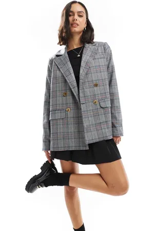 SCALPERS Plaid Blazer In