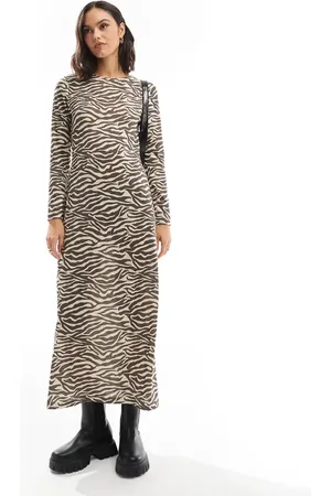 SCALPERS Animal lurex dress in animal print