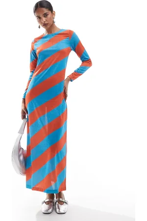 SCALPERS Jery Lurex Striped Dress In Stripes