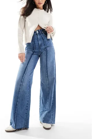 SCALPERS Front color denim pants in light indigo
