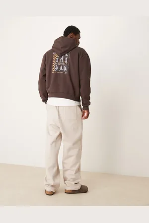 ASOS Oversized boxy hoodie with back print in