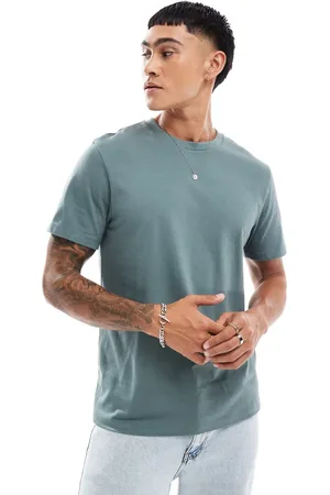 ASOS Essential crew neck t-shirt in dark