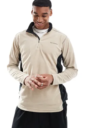 Columbia Klamath Range half zip fleece in stone and