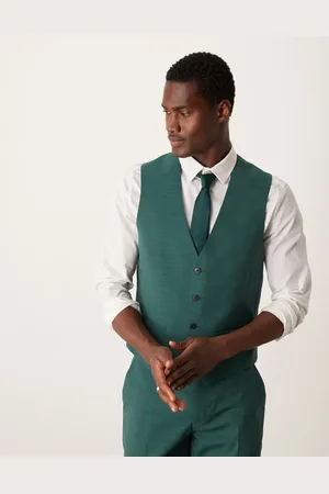 ASOS Slim suit vest in crosshatch
